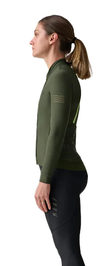 Women's Evade Thermal LS Jersey 2.0 - bronze green - Image 2