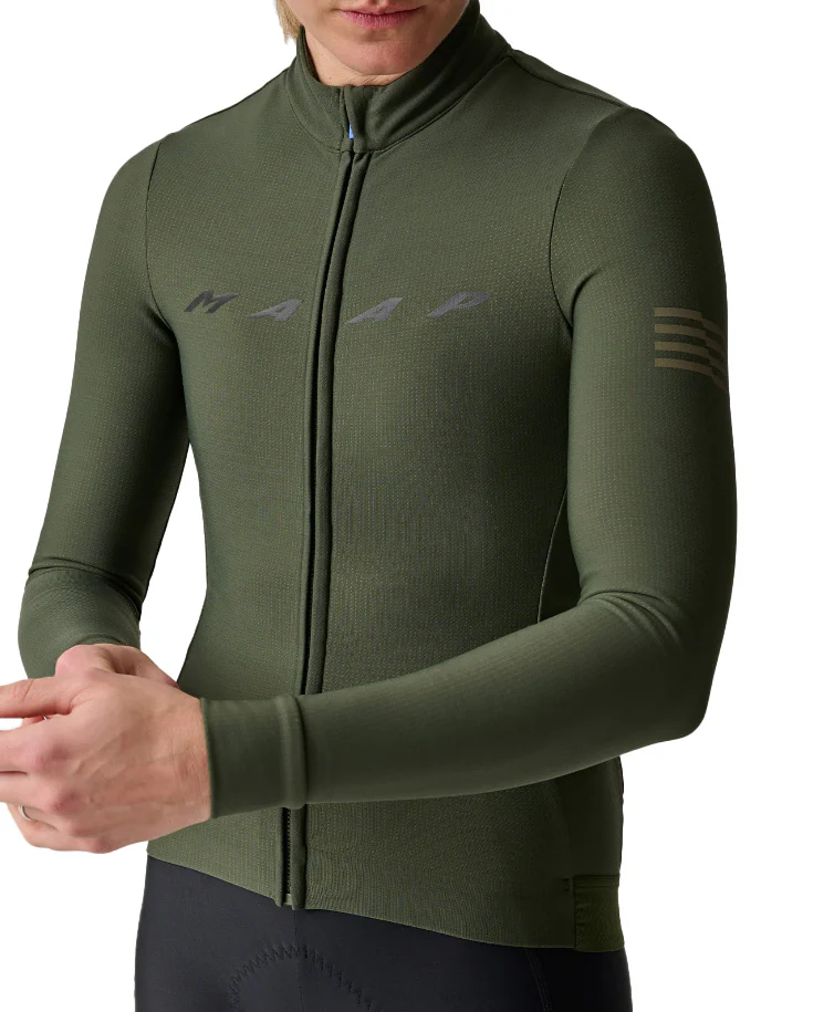 Women's Evade Thermal LS Jersey 2.0 - bronze green - Image 5