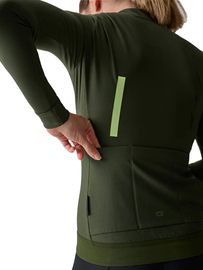 Women's Evade Thermal LS Jersey 2.0 - bronze green - Image 6