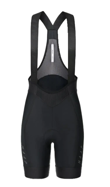 Women's Short Team Bib Evo - Black/Black - Image 4