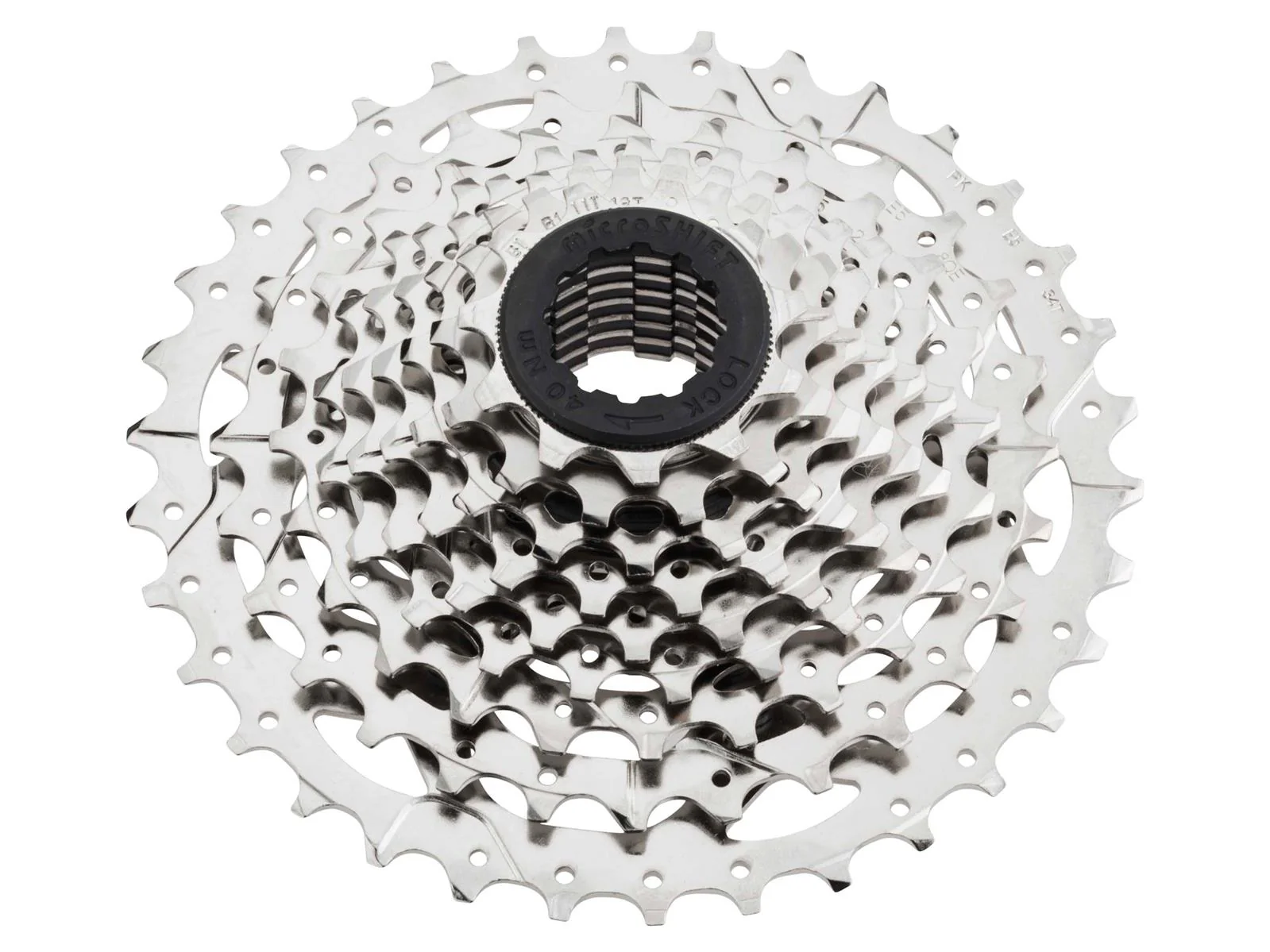R9 Road Kassette 9sp 11-34T Nickel - chrome