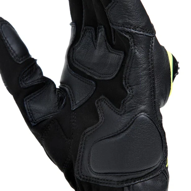 MIG 3 Unisex Lederhandschuhe - Black/Fluo-Yellow - Image 8