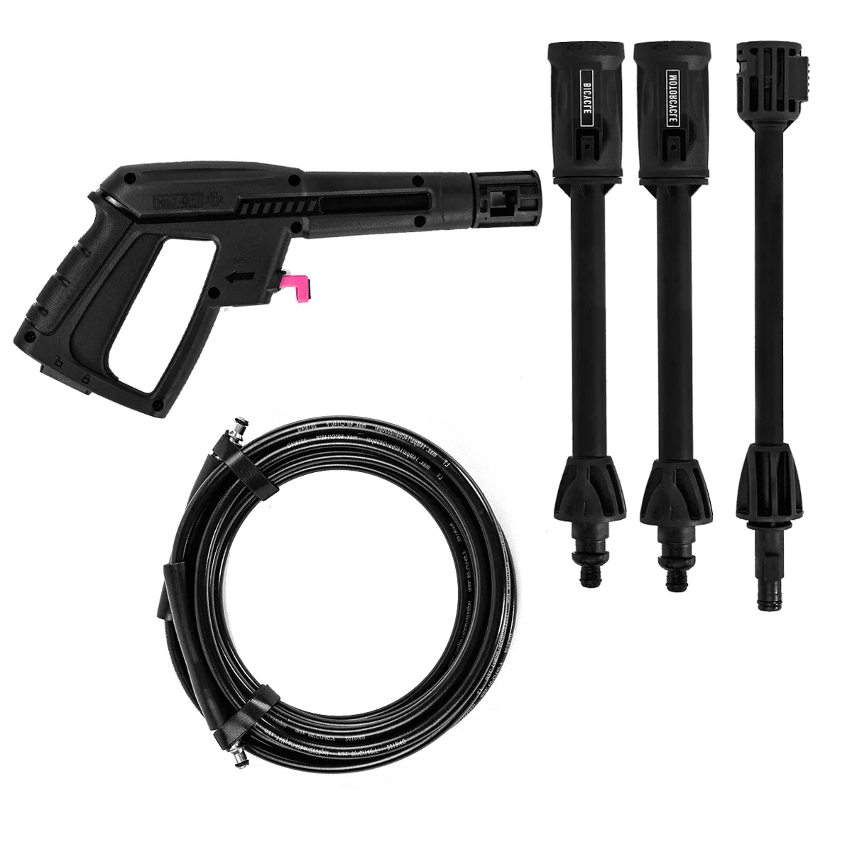 Hochdruckreiniger ''Pressure Washer Moto '' Set - Schwarz/Pink - Image 7