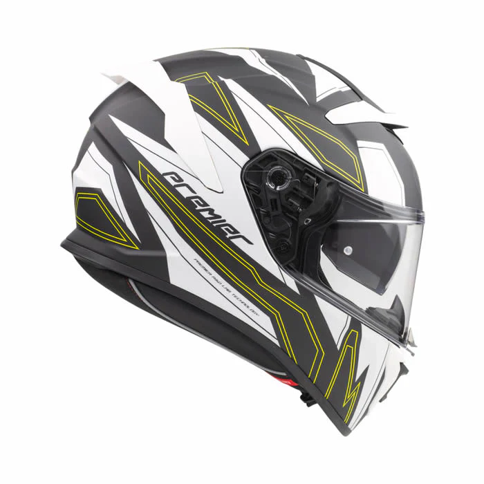 Integralhelm Devil EL Y BM - weiss-schwarz-gelb - Image 4