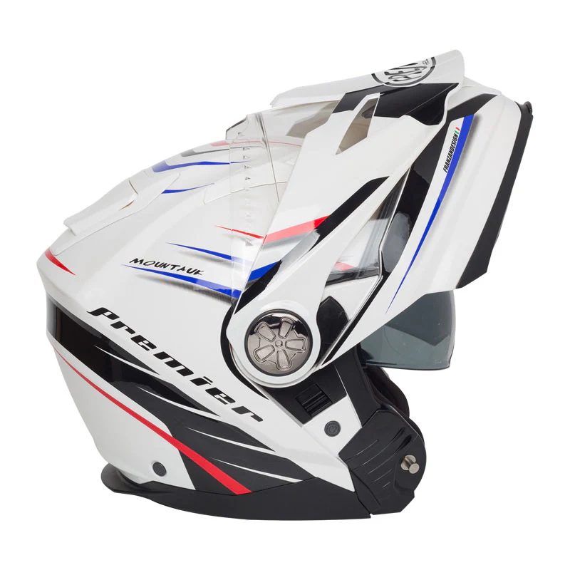 Klapphelm Xtrail MO1 - weiss-schwarz-blau-rot - Image 3
