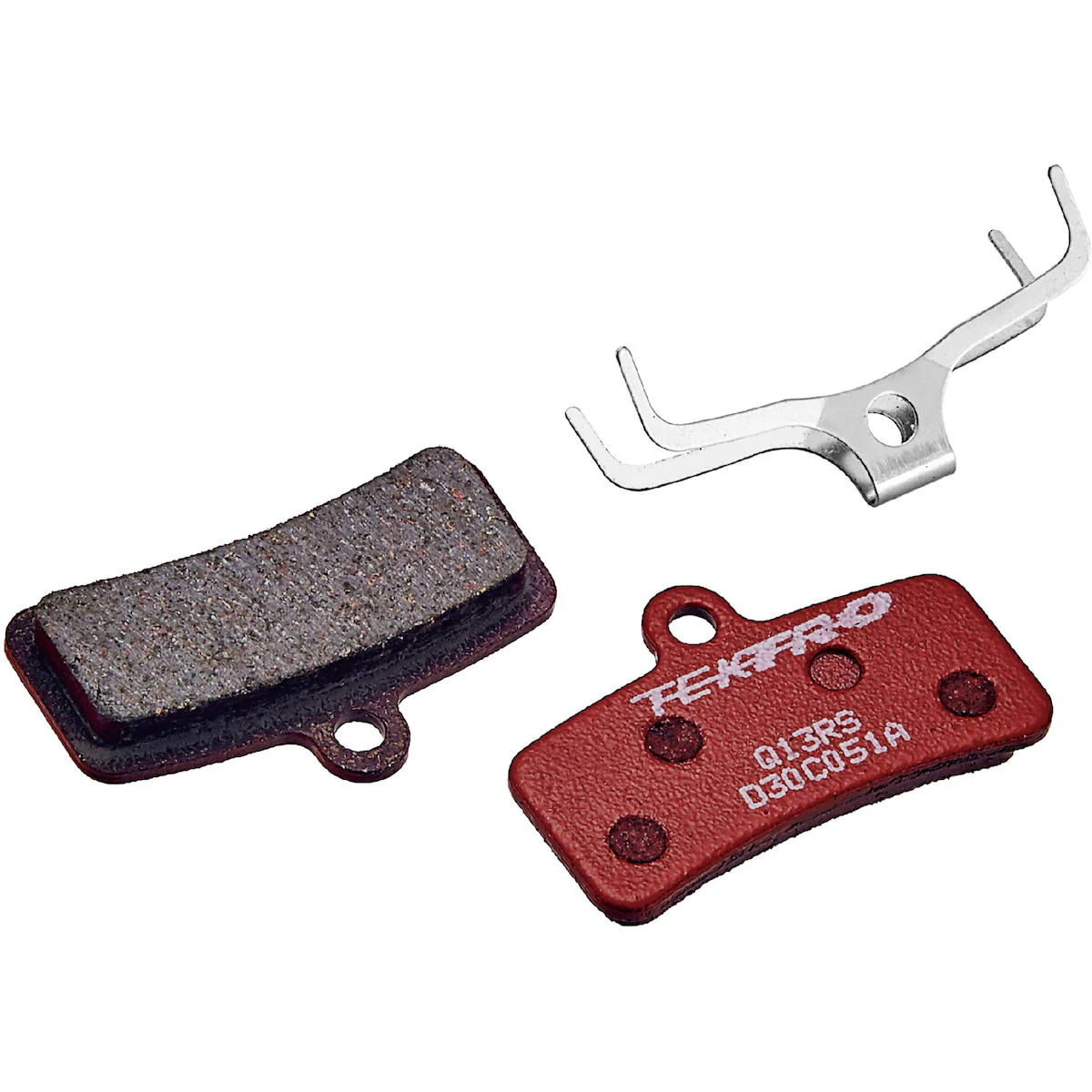 Q13RS Disc Bremsbeläge, Resin, 4 Kolben - rot