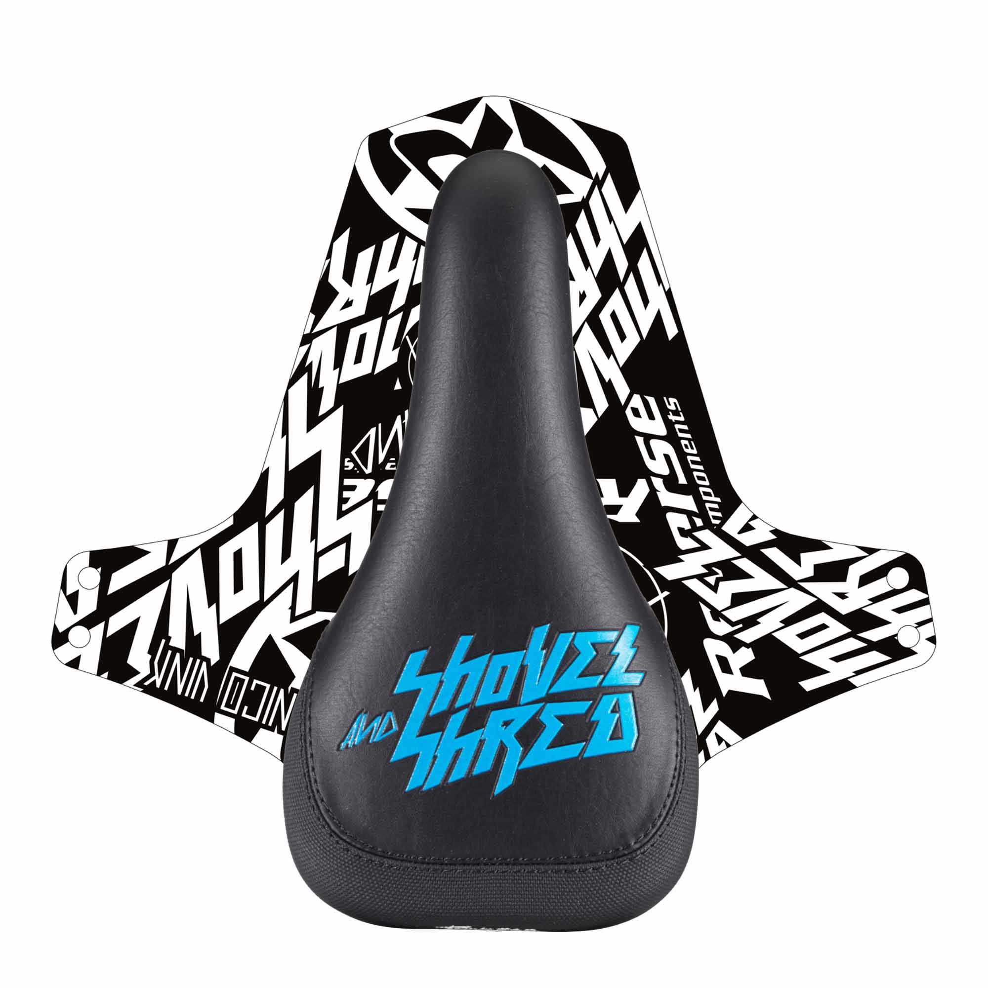 Shovel & Shred Sattel - Schwarz/Hellblau - Image 2
