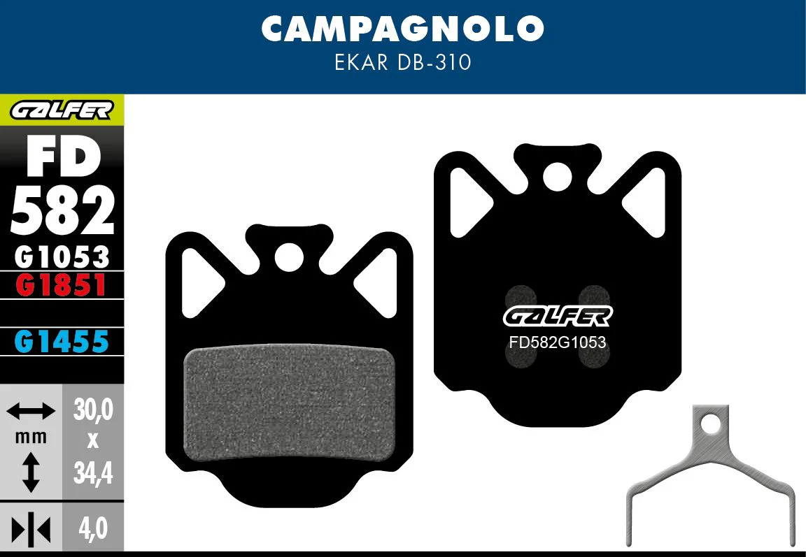 Road Campagnolo Ekar DB-310, Disc Bremsbeläge