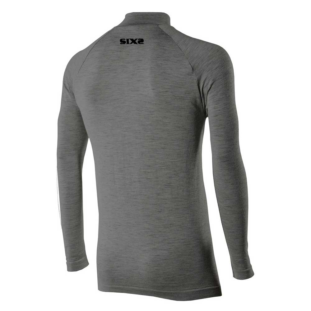 Langarm Funktions T-Shirt TS13 Merino - grau v2 - Image 2