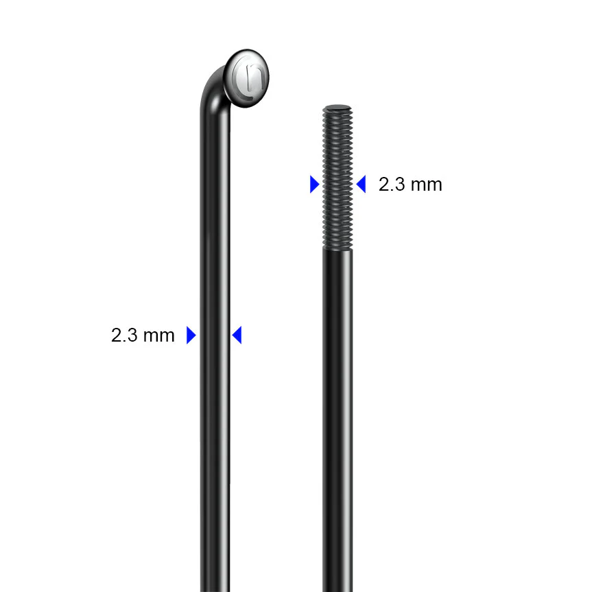 Speiche STD13 - 2,3 mm - schwarz