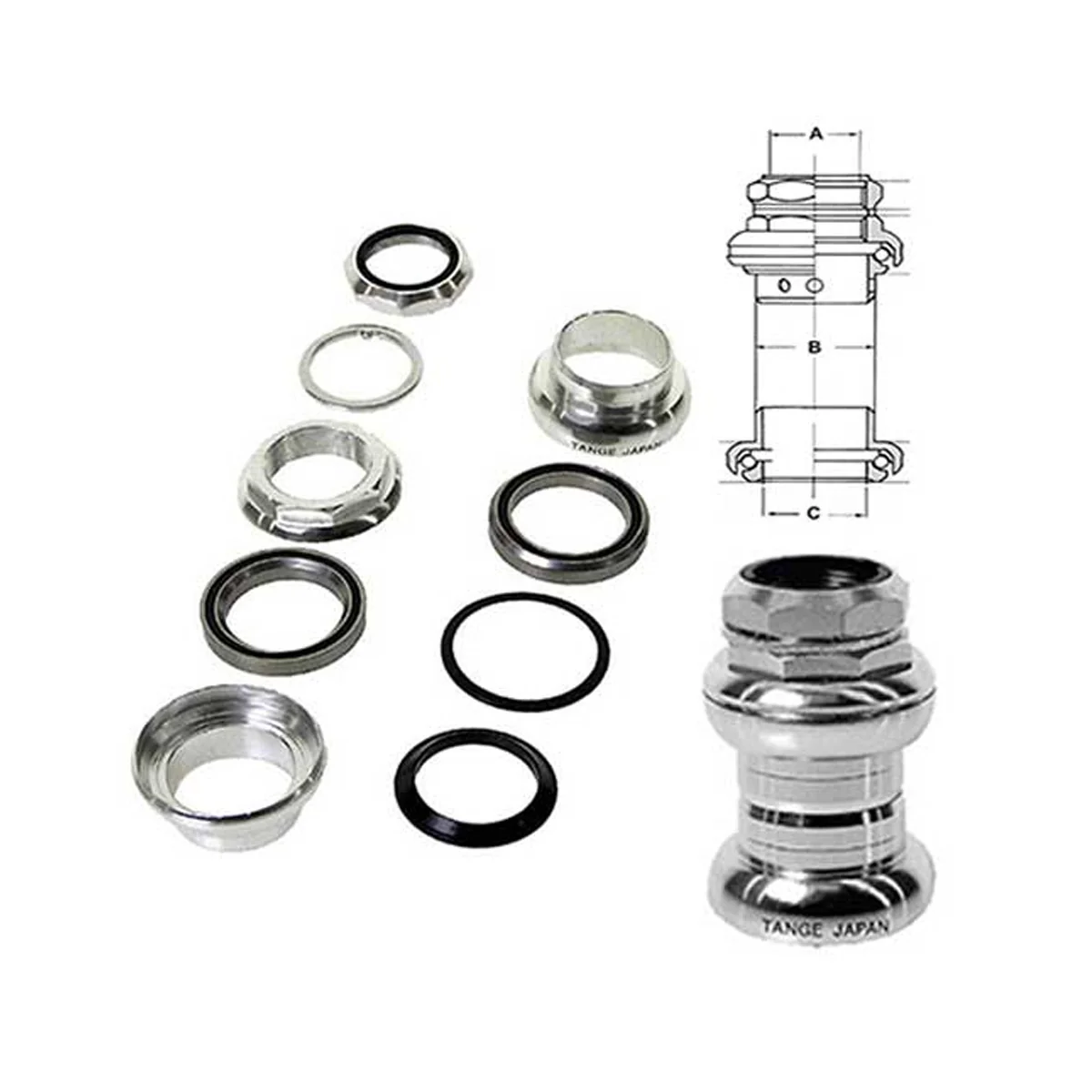 Alloy Gewinde-Steuersatz industriegelagert