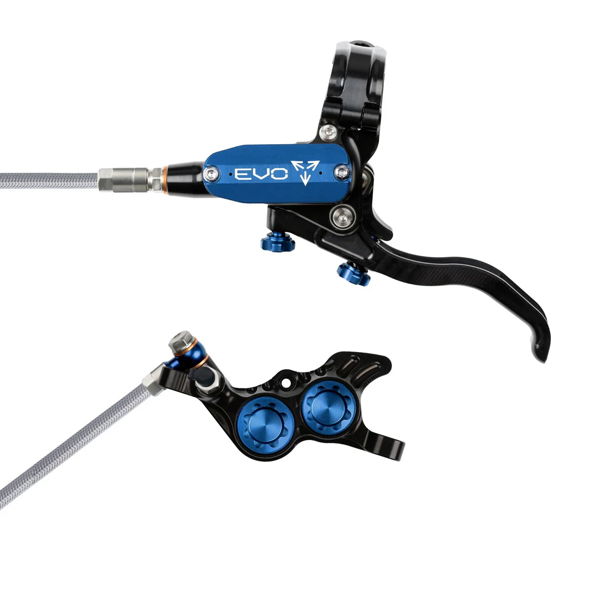 Tech 4 EVO GR4 Scheibenbremse Stahlflexleitung - schwarz/blau