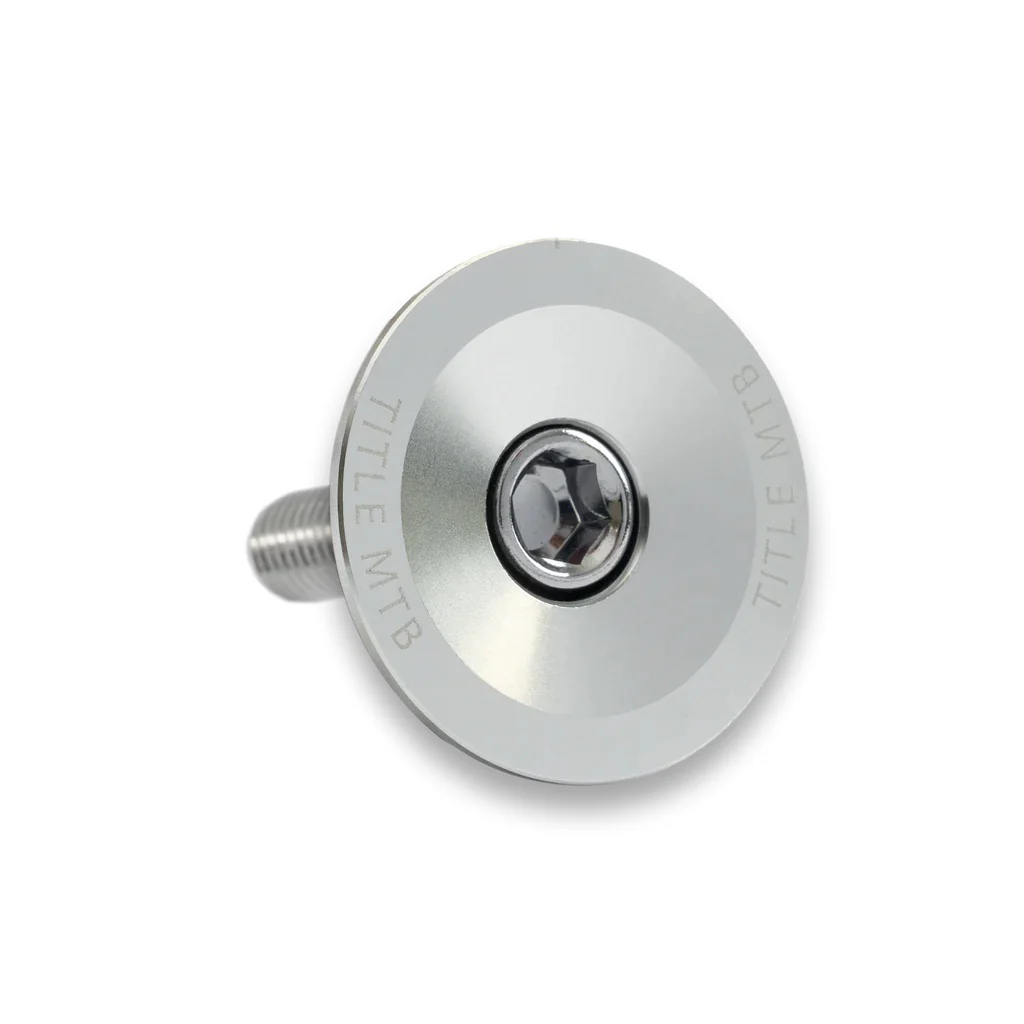 Top Cap und Gabelschraube - chrome