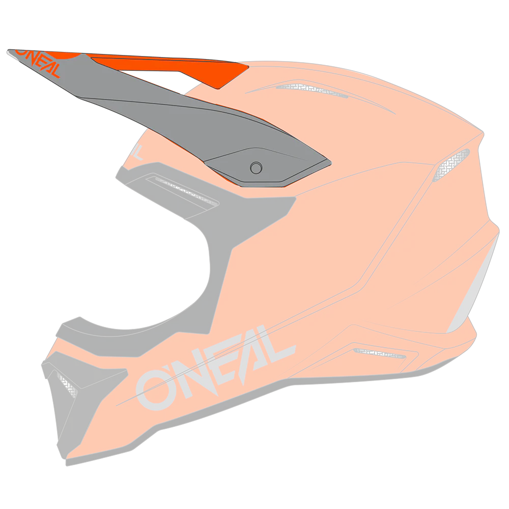 Visor 1SRS Helm SOLID orange