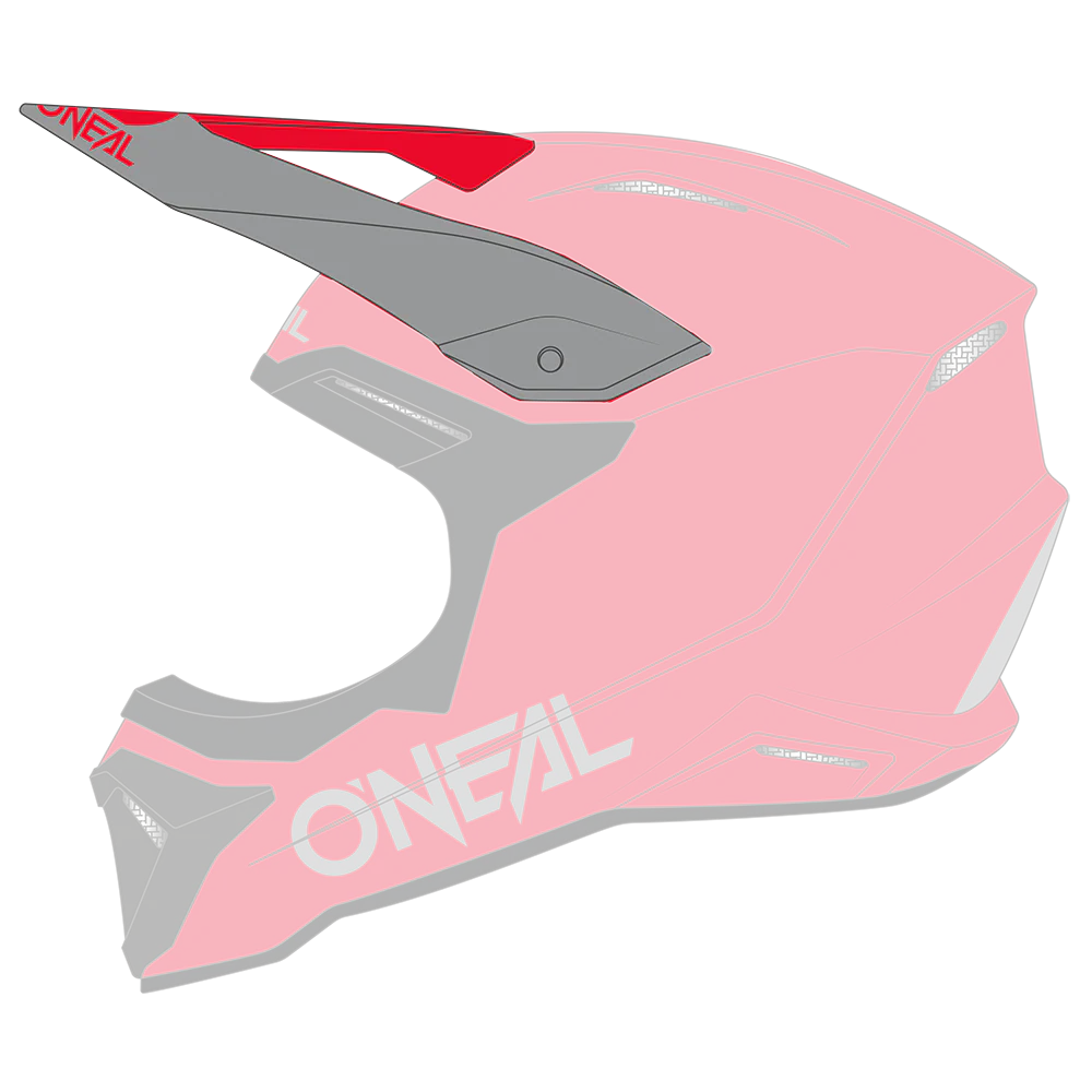 Visor 1SRS Helm SOLID red