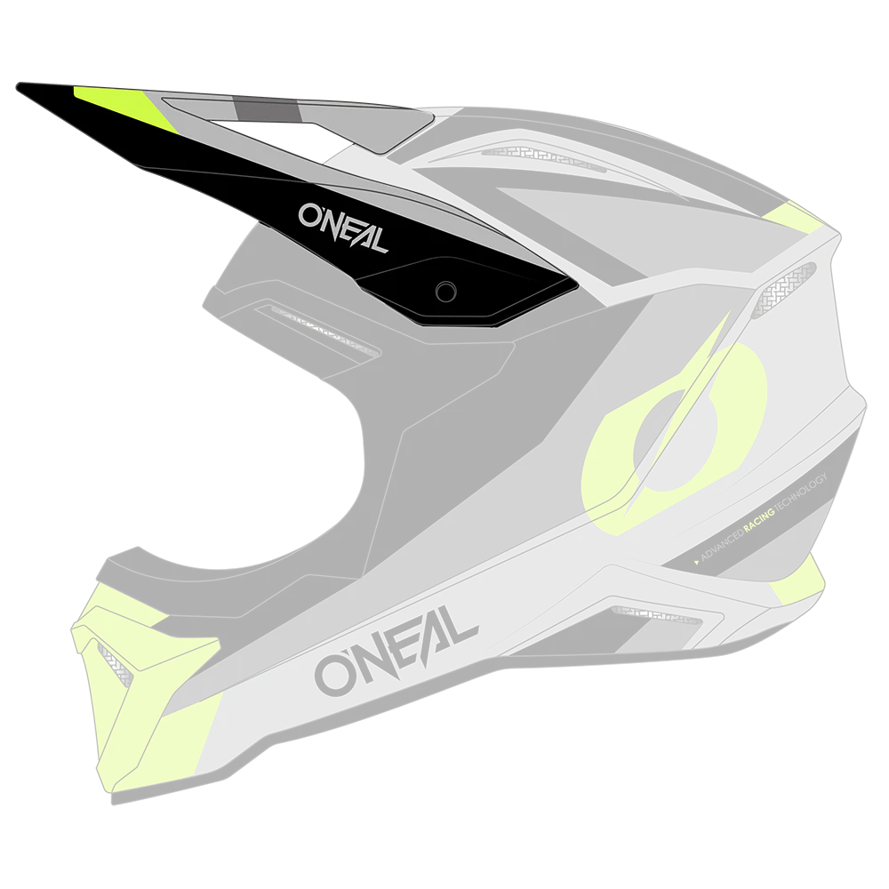 Visor 1SRS Youth Helm STREAM black/neon yellow