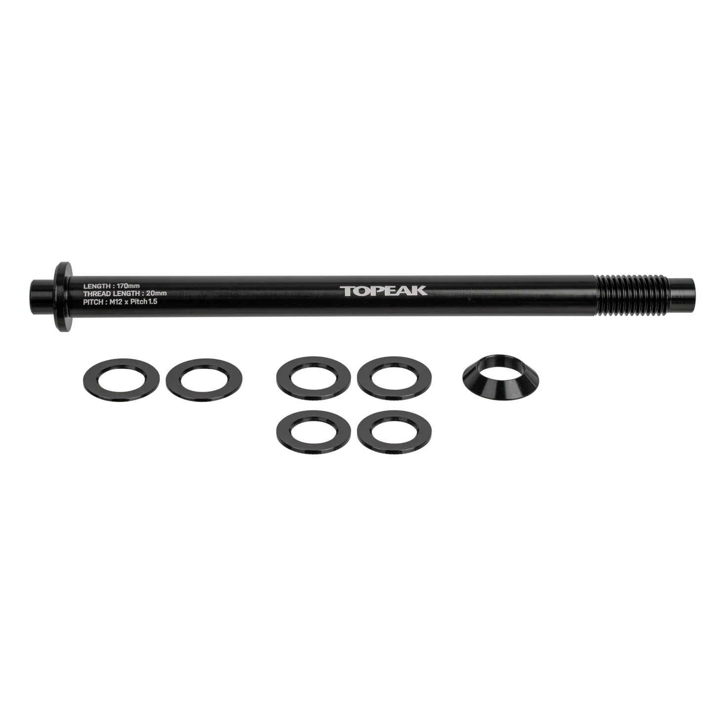 Zi:RAK Thru-Axle 12 x 1.5mm - schwarz