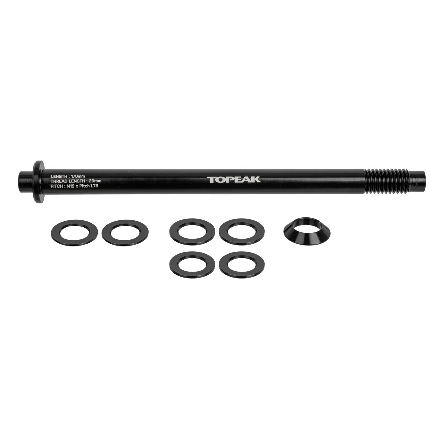 Zi:RAK Thru-Axle 12 x 1.75mm - schwarz